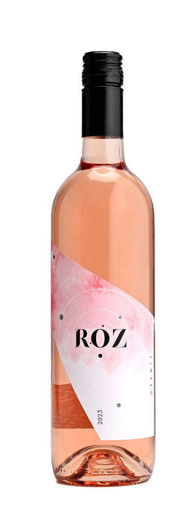 Bouteille de vin rosé Roz de la cave Ozenit