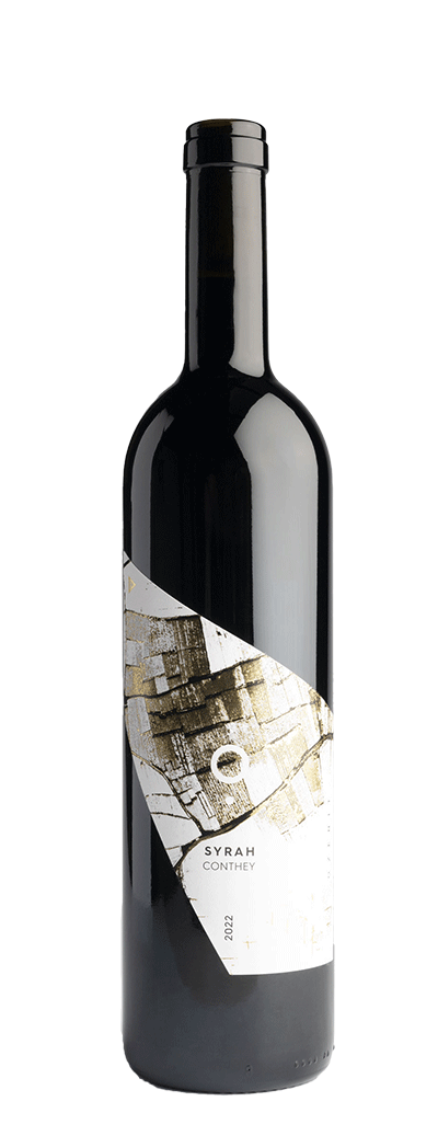 Bouteille de vin de Syrah de la cave Ozenit