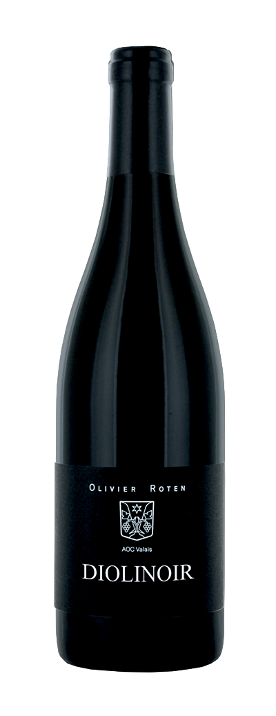 Bouteille de vin rouge Diolinoir d'Olivier Roten des caves du Paradis