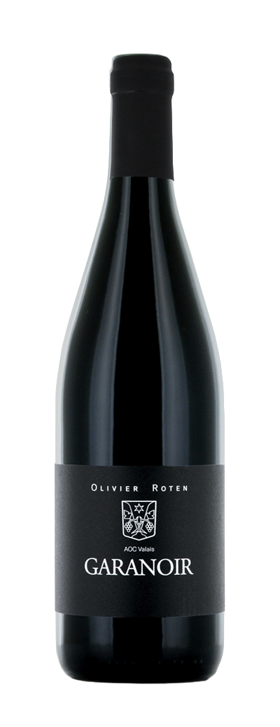 Bouteille de vin rouge Garanoir d'Olivier Roten des caves du Paradis