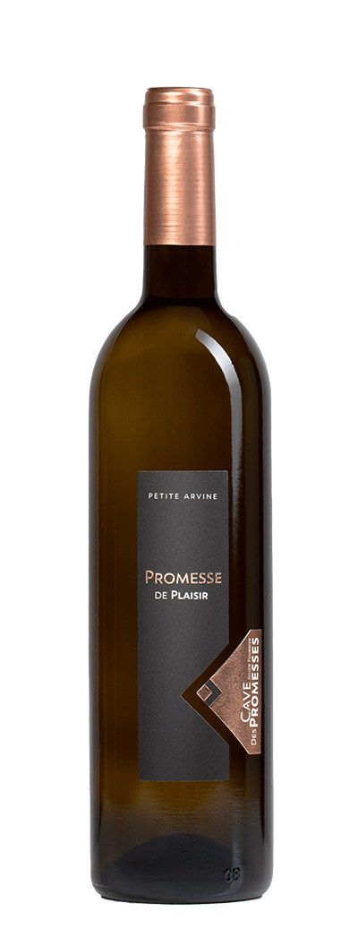 Bouteille de vin blanc Petite Arvine "Promesse de Plaisir" de la Cave des Promesses