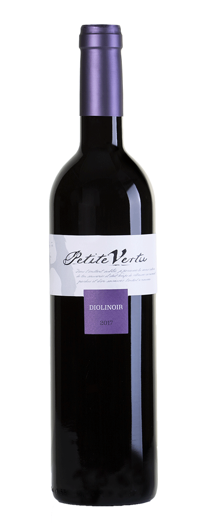Bouteille de vin rouge Diolinoir de la cave Petite Vertu