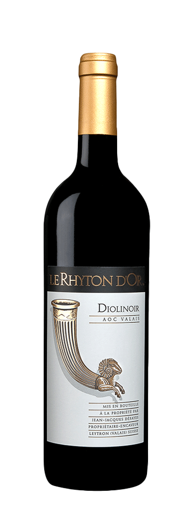 Bouteille de vin de Diolinoir de la cave Rhyton d'Or en Valais