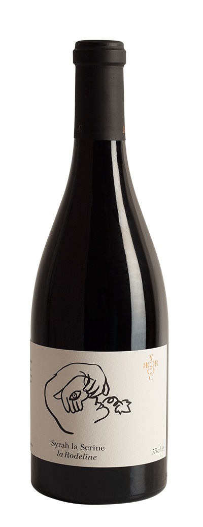 Bouteille de vin rouge Syrah la Serine de la cave La Rodeline