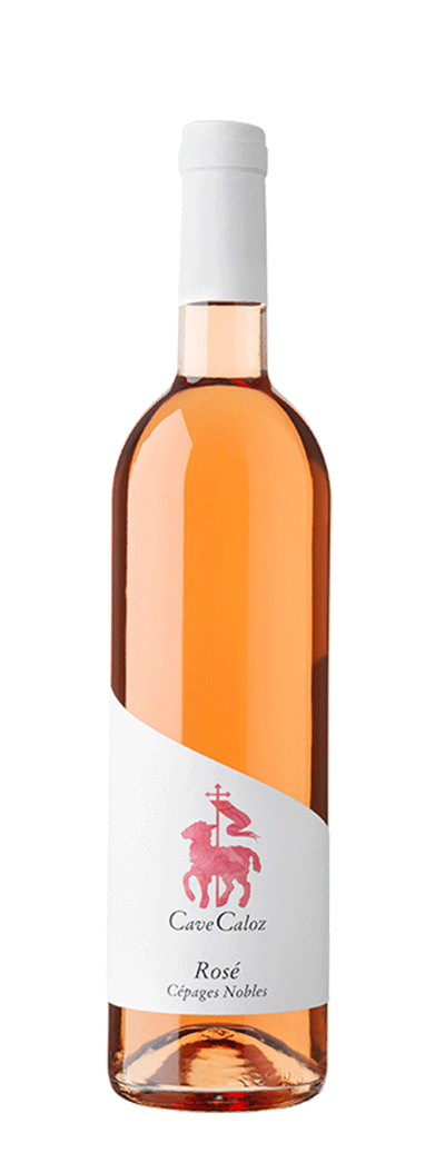 Bouteille de vin rosé de la cave Sandrine Caloz