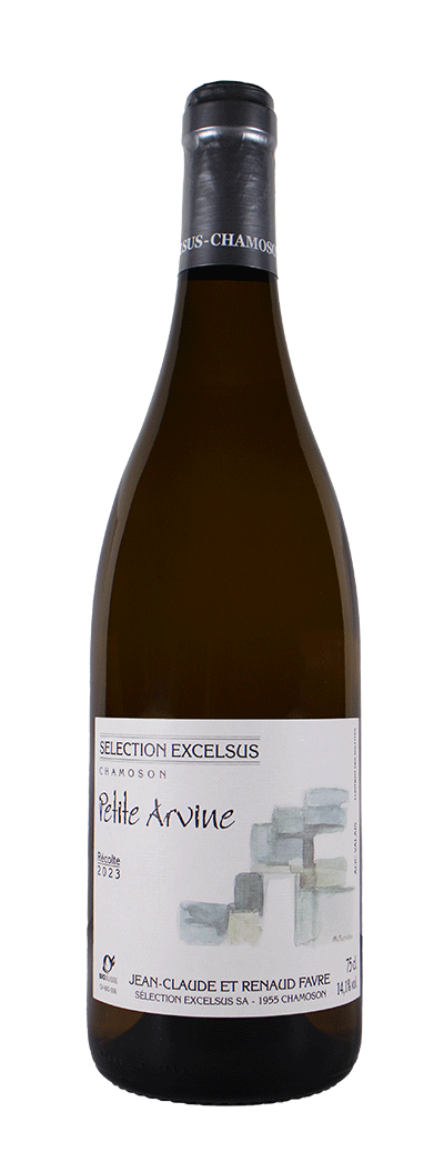 Bouteille de vin blanc de Petite Arvine de la cave Sélection Excelsus