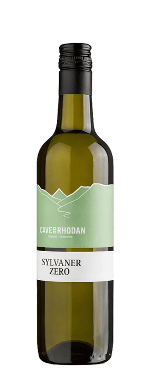 Bouteille de vin blanc sans alcool Sylvaner de la cave du Rhodan