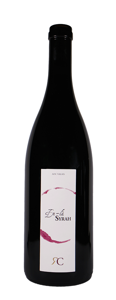 Bouteille de vin rouge Syrah de la cave Romain Cipolla