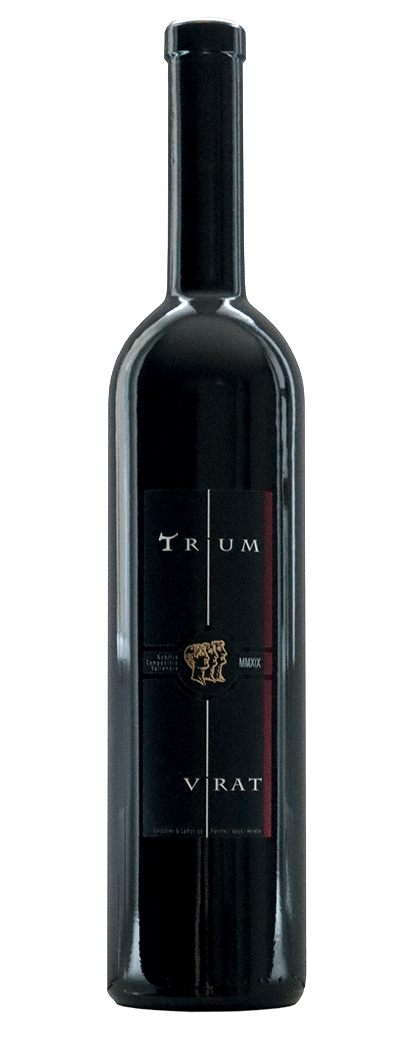 Bouteilles de vin rouge Triumvirat de la cave Cordonier-Lamon à Flanthey