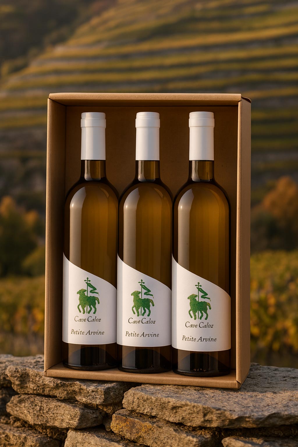 Coffret découverte de Petite Arvine de la Cave Caloz