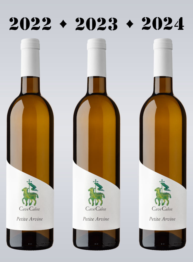 3 Petite Arvine de la Cave Caloz (2022, 2023 et 2024)