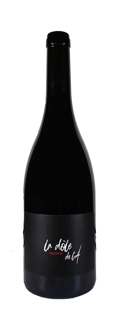 Bouteille de vin rouge Dôle de la cave Vin de l'A