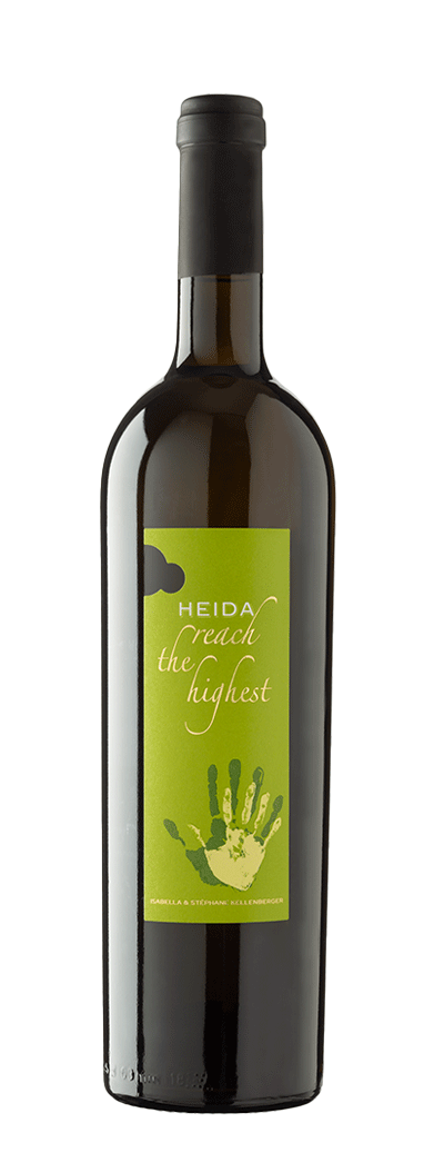 Bouteille de vin blanc Heida "Reach the Highest" de la cave Vin d'Oeuvre