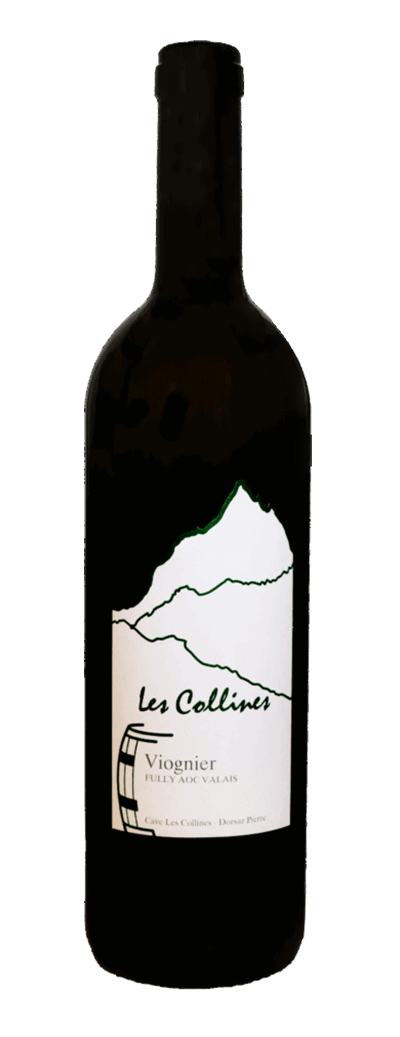 Bouteille de vin blanc Viognier de la cave Les Collines