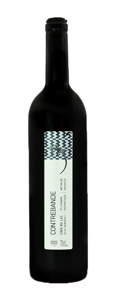 Bouteille de vin rouge Contrebande de la Cave du Lac