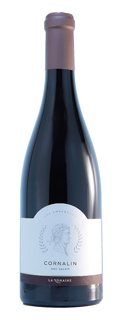 Bouteille de vin rouge Cornalin les Empereurs de la cave la romaine