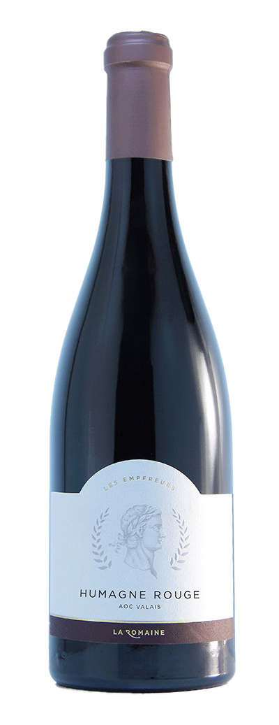 Bouteille de vin rouge Humagne Rouge de la cave La Romaine